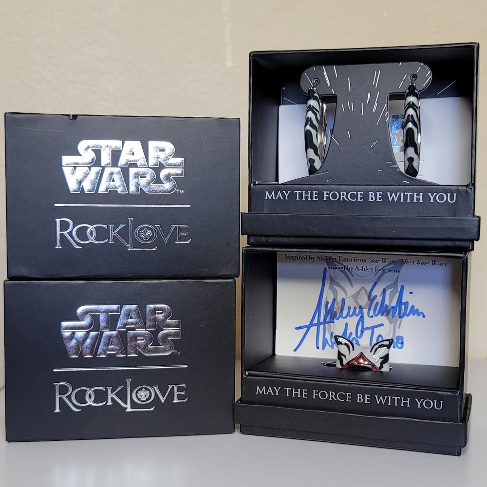 RockLove Ahsoka size 7 Ring & Earring Set